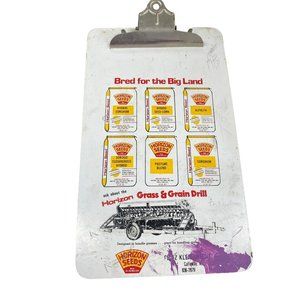 AS IS Vintage Horizon Seeds advertising clipboard